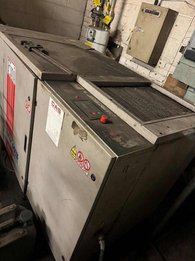 Used Fini Rotar 6013 Rotary Screw Air Compressor & Air Receiver