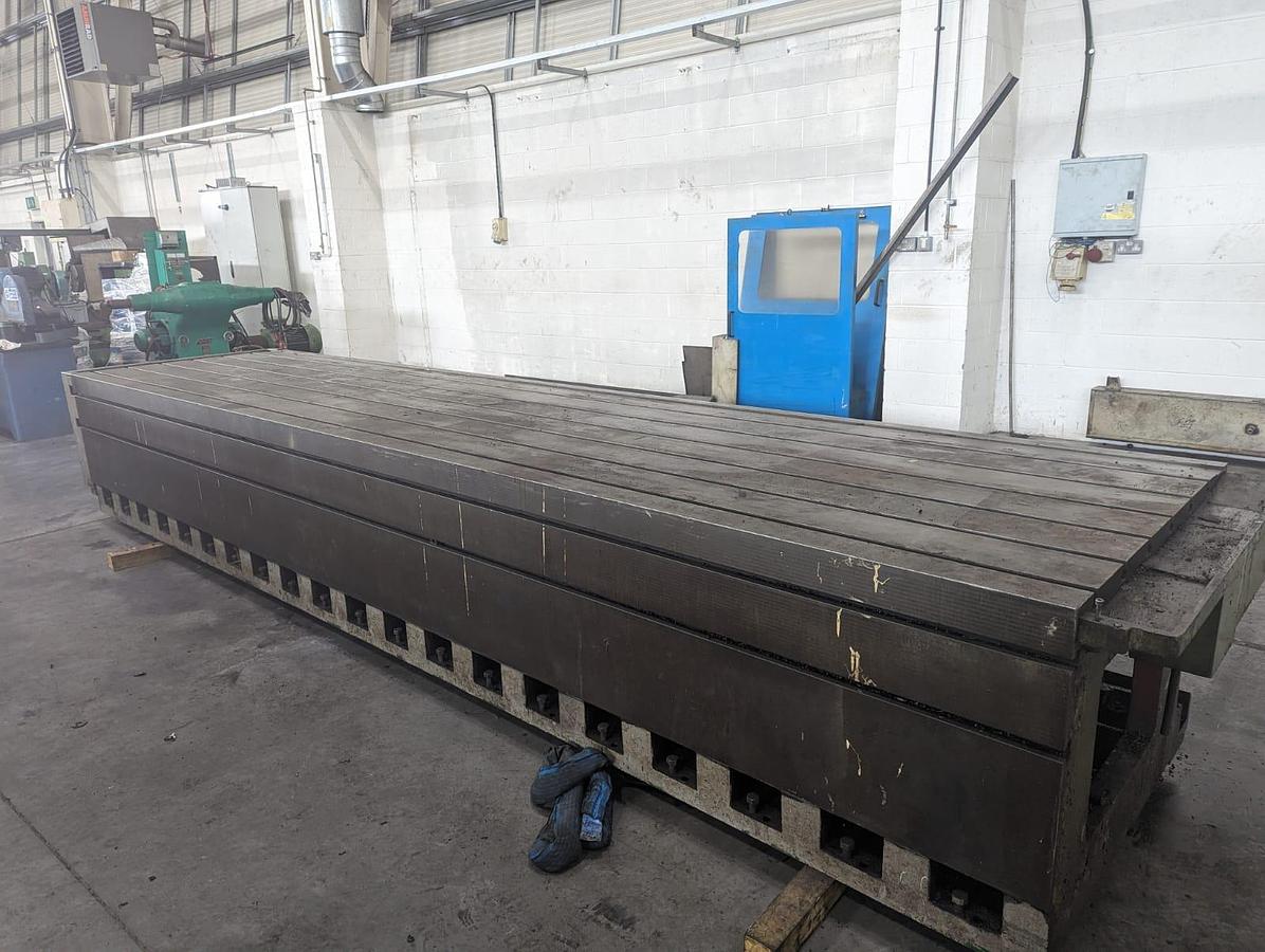 Used T Slotted Table 5000mm x 1000mm