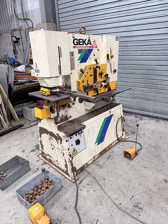 Used Geka Hydracrop 80A Universal Hydraulic Ironworker