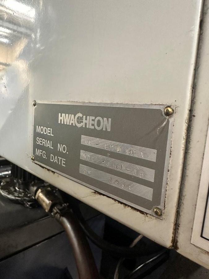 Used Hwacheon HI Eco 31A CNC Lathe with C Axis & Live Tools