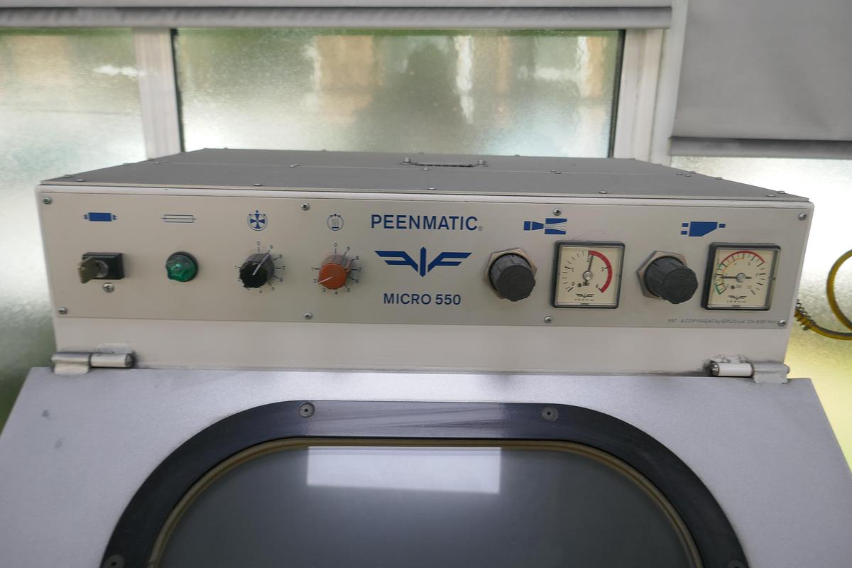 Used Iepco Micorpeen PEENMATIC 550 Microblasting Cabinet
