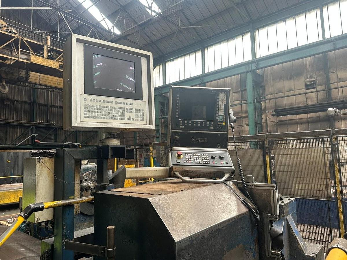 Used Herkules WS1100 x 7000 CNC roll grinder (re-manufactured by Metex - Year 2011)