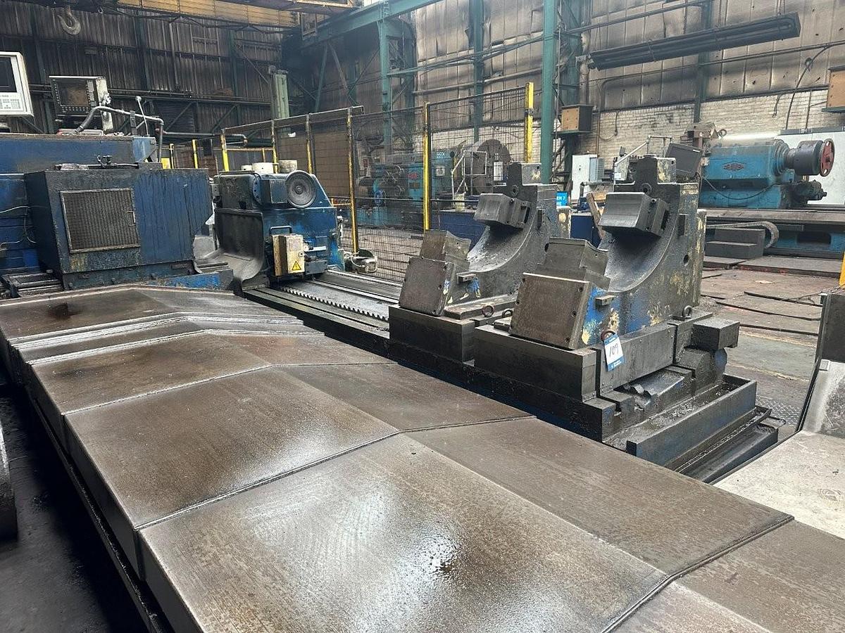 Used Herkules WS1100 x 7000 CNC roll grinder (re-manufactured by Metex - Year 2011)