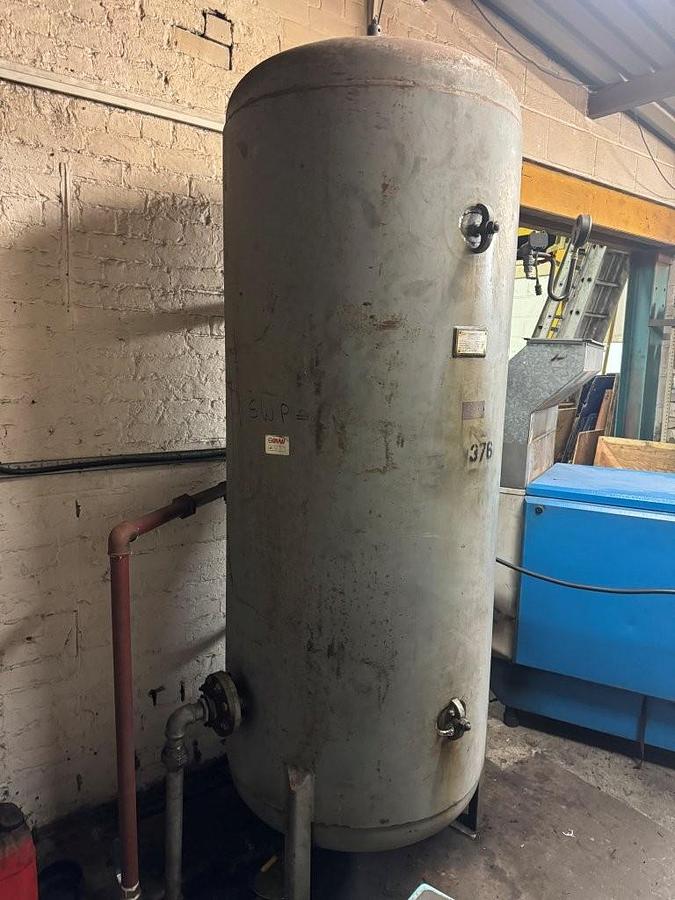 Used Fini Rotar 6013 Rotary Screw Air Compressor & Air Receiver