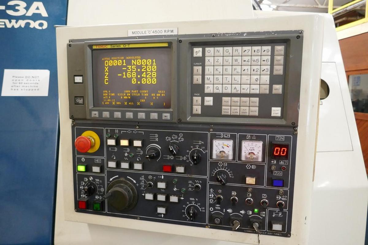 Used Daewoo Puma 12S-3A CNC Turning Centre with C-Axis & Live Tooling (1996)