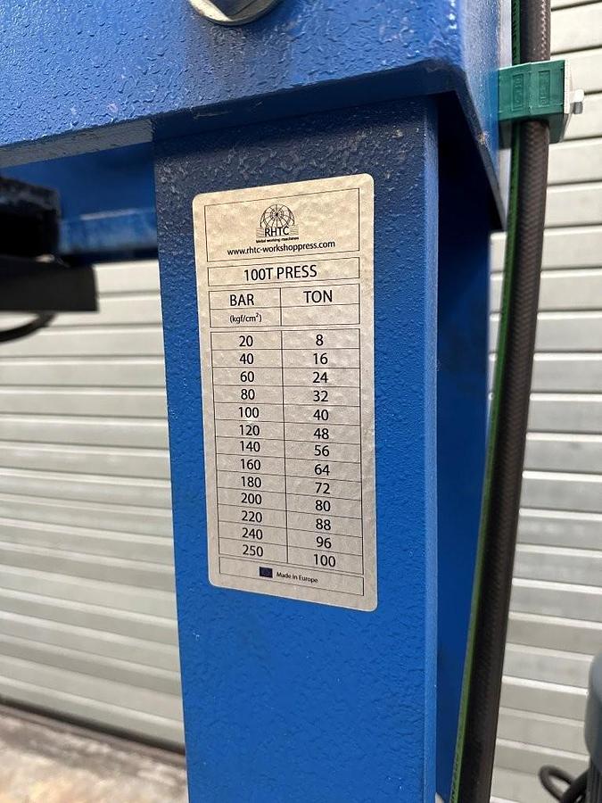 Used RHTC 100 TON M/H-M/C-2 Hydraulic  Press