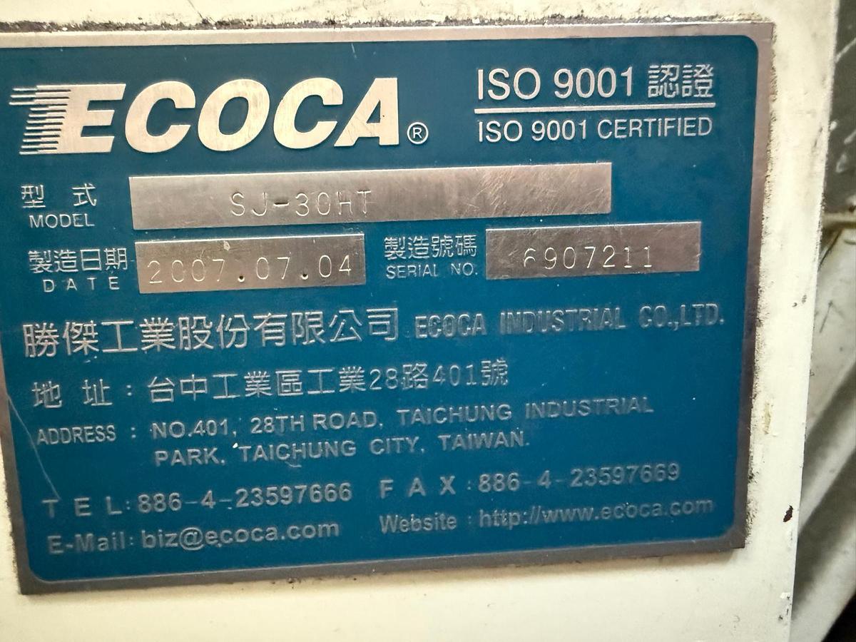 Used Ecoca SJ-30HT CNC Lathe (2007)