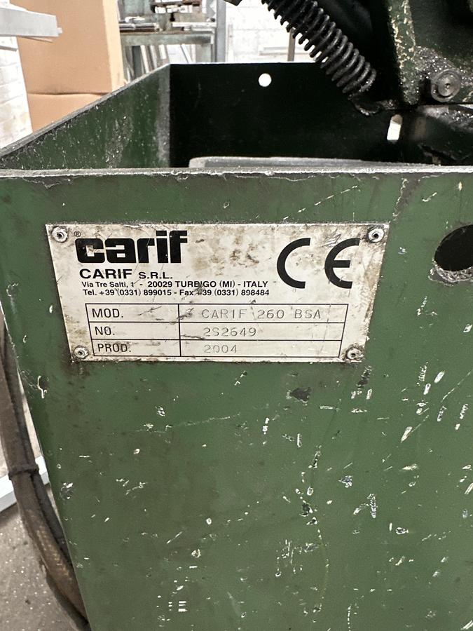 Used Carif 260 BSA Swivel Bandsaw
