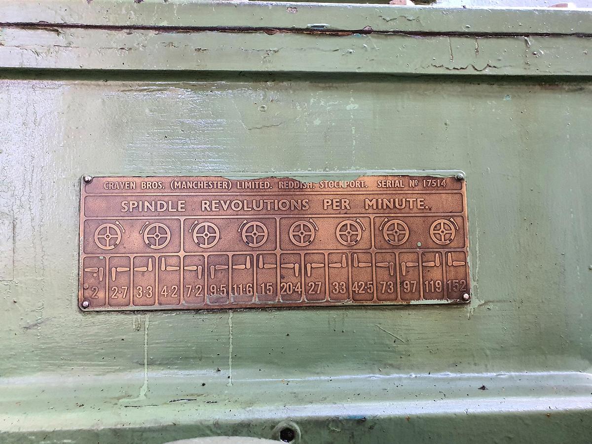 Used Craven 2000mm x 8000mm Heavy Duty Lathe