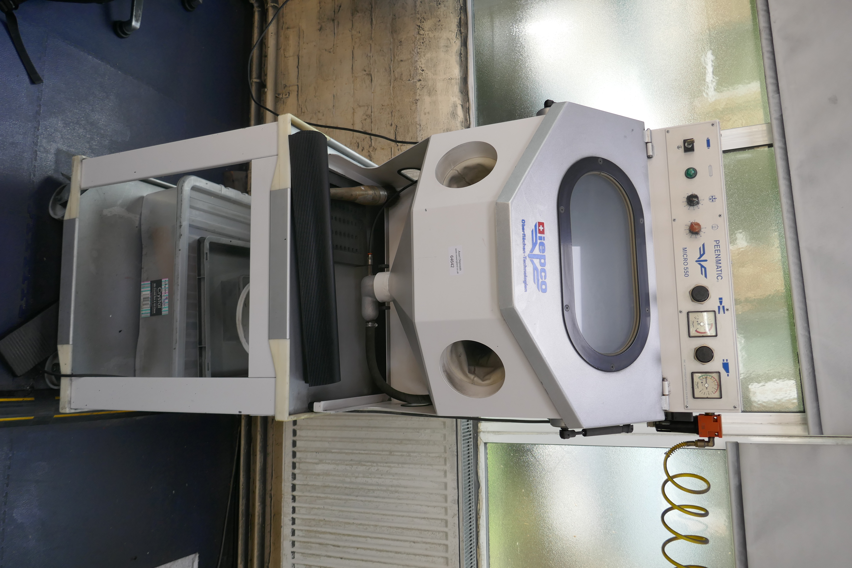 Used Iepco Micorpeen PEENMATIC 550 Microblasting Cabinet