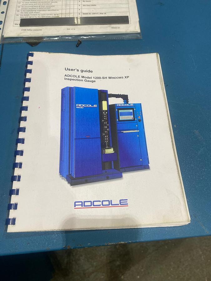 Used ADCOLE 1200 DH CAMSHAFT INSPECTION