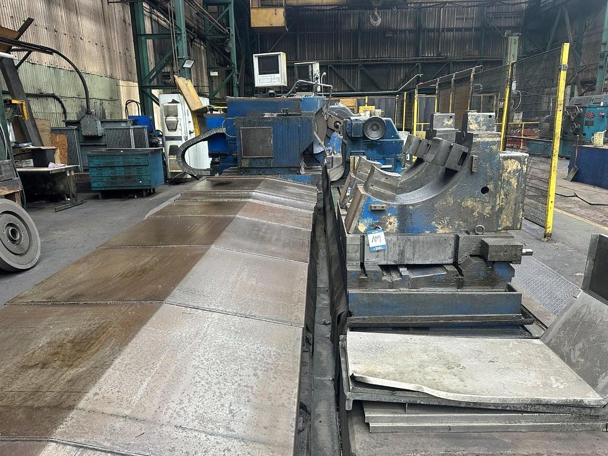 Used Herkules WS1100 x 7000 CNC roll grinder (re-manufactured by Metex - Year 2011)