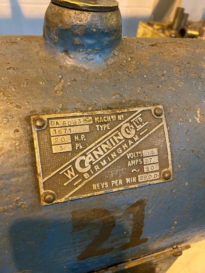 Used Canning Twin Spindle Polisher Type 1671