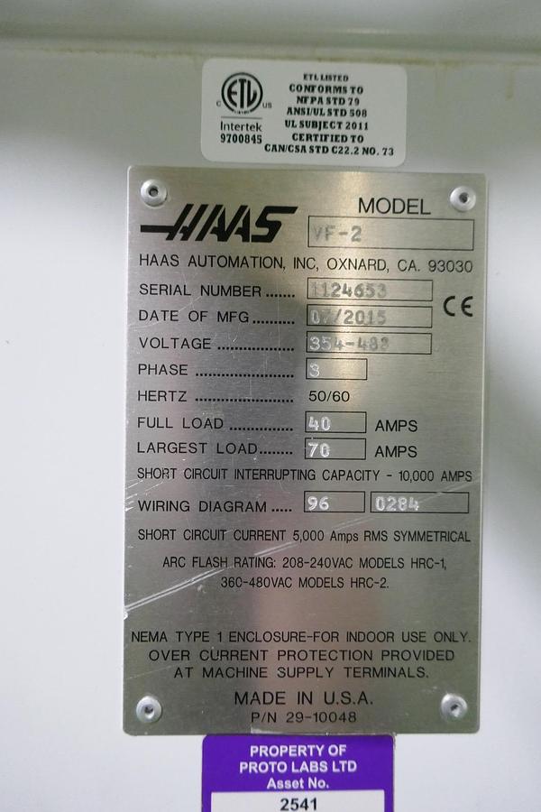 Used Haas VF2