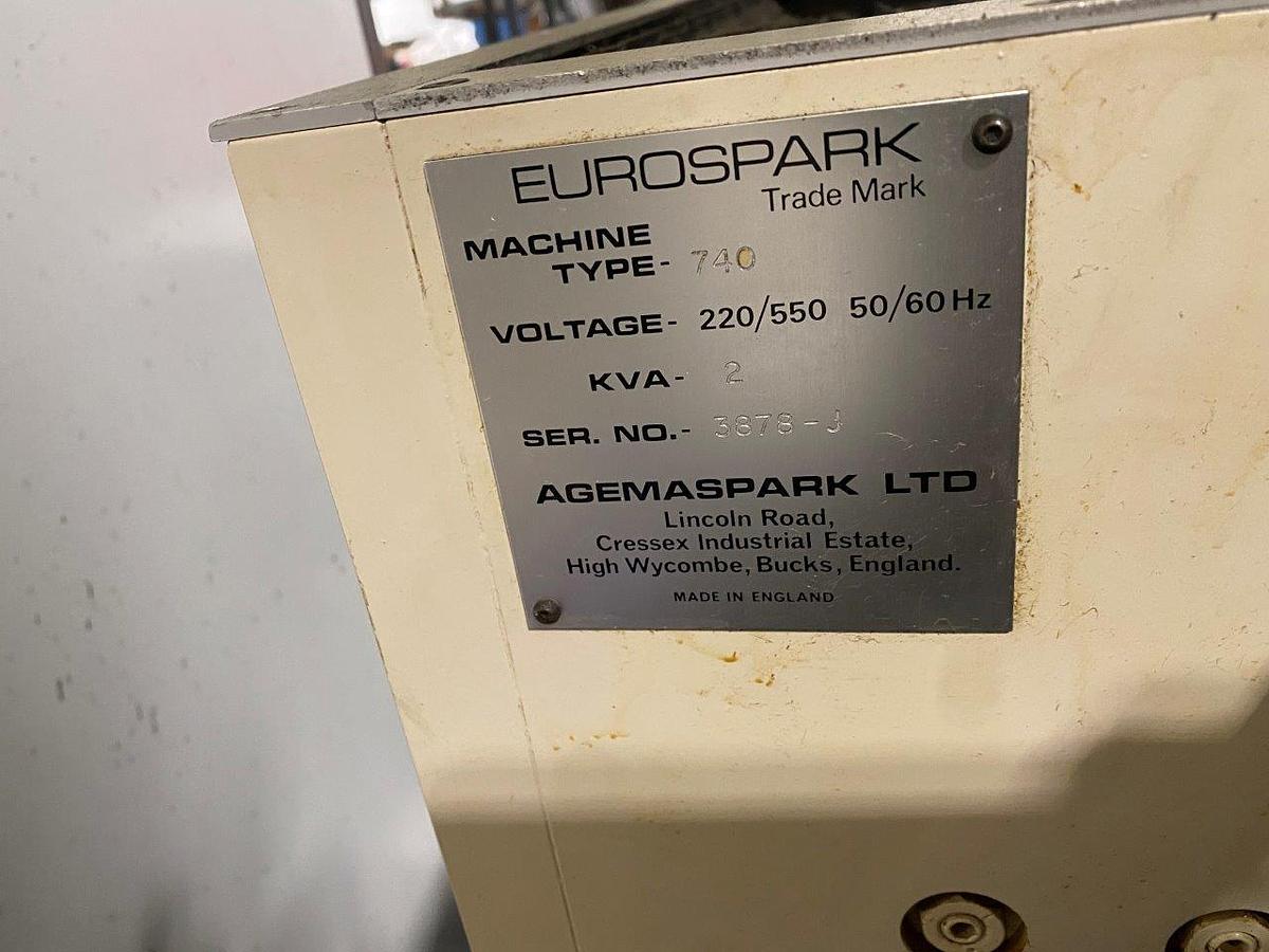 Used Agemaspark Eurospark 740 with Pulse generator 50A