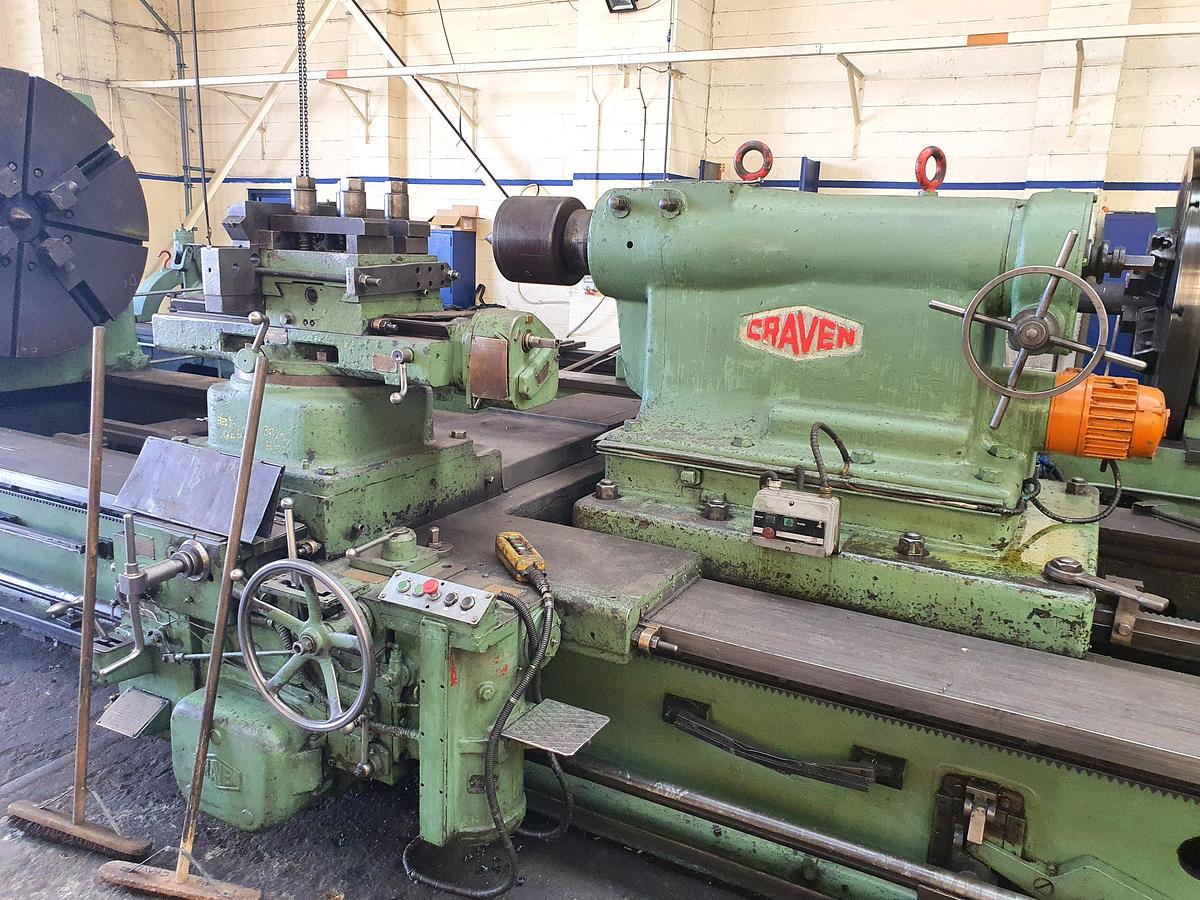 Used Craven 2000mm x 8000mm Heavy Duty Lathe