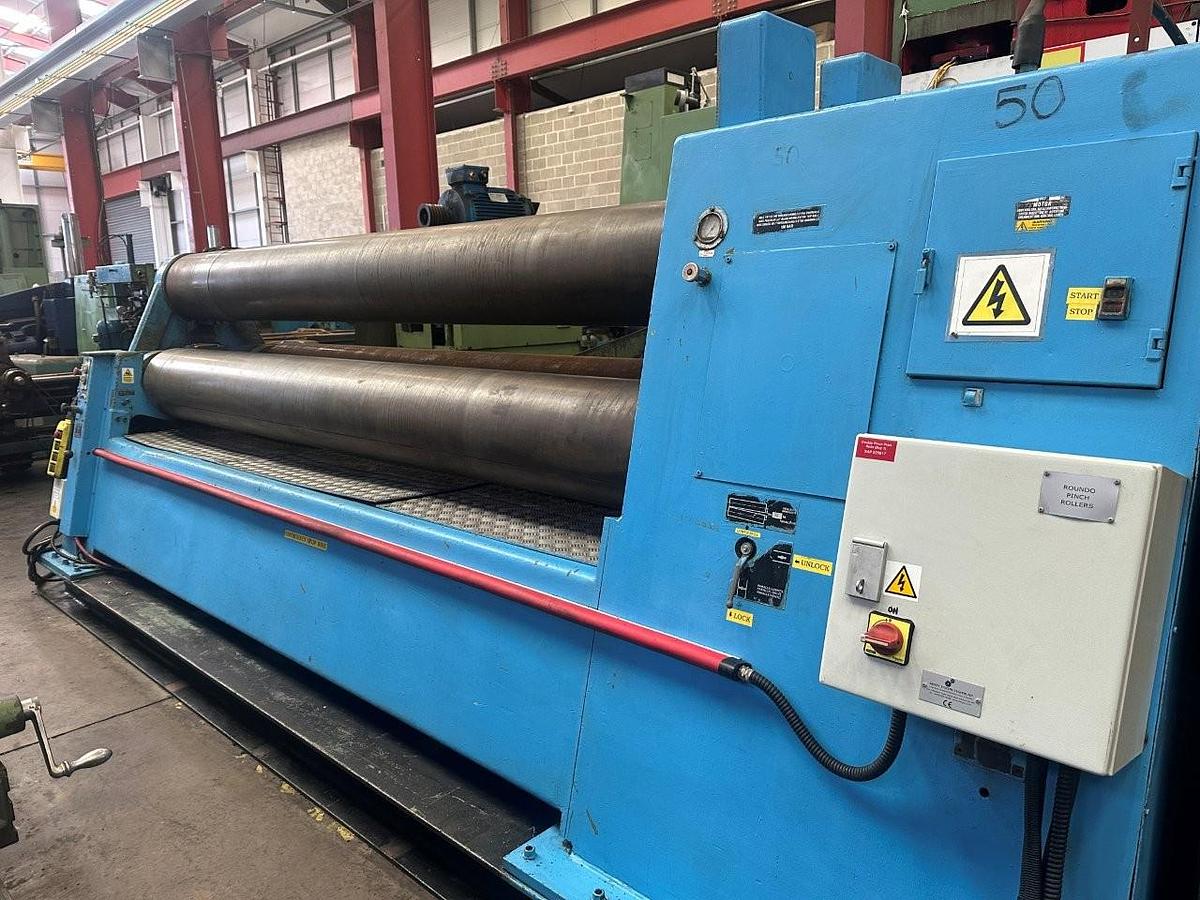Used Roundo PS340 3000 mm Hydraulic Double-Pinch Plate Bending Rolls