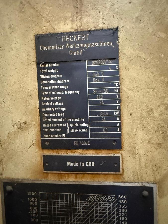 Used WMW Heckert FU 400/E Universal Mill