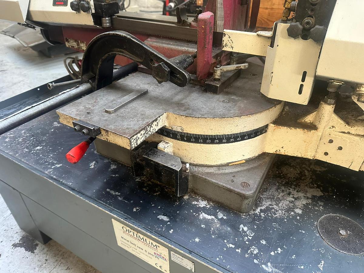 Used Optimum S300 VG Swivel Bandsaw