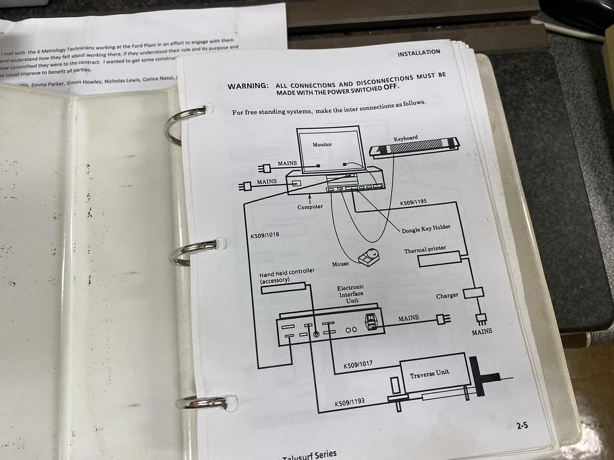 Used Talyor Hobson Talysurf Surface Gauge