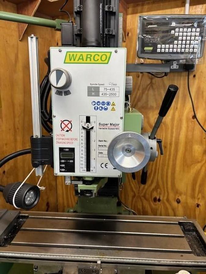 Used Warco Super Major Vario Milling Machine
