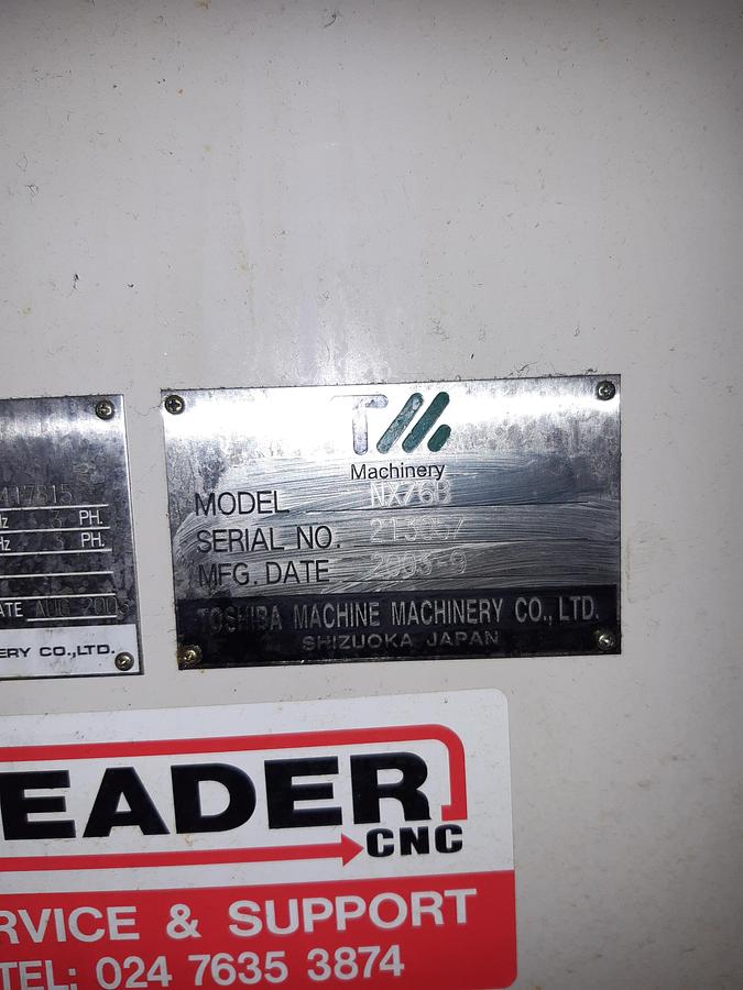 Used Toshiba NX76B Horizontal Machining Centre (2003)