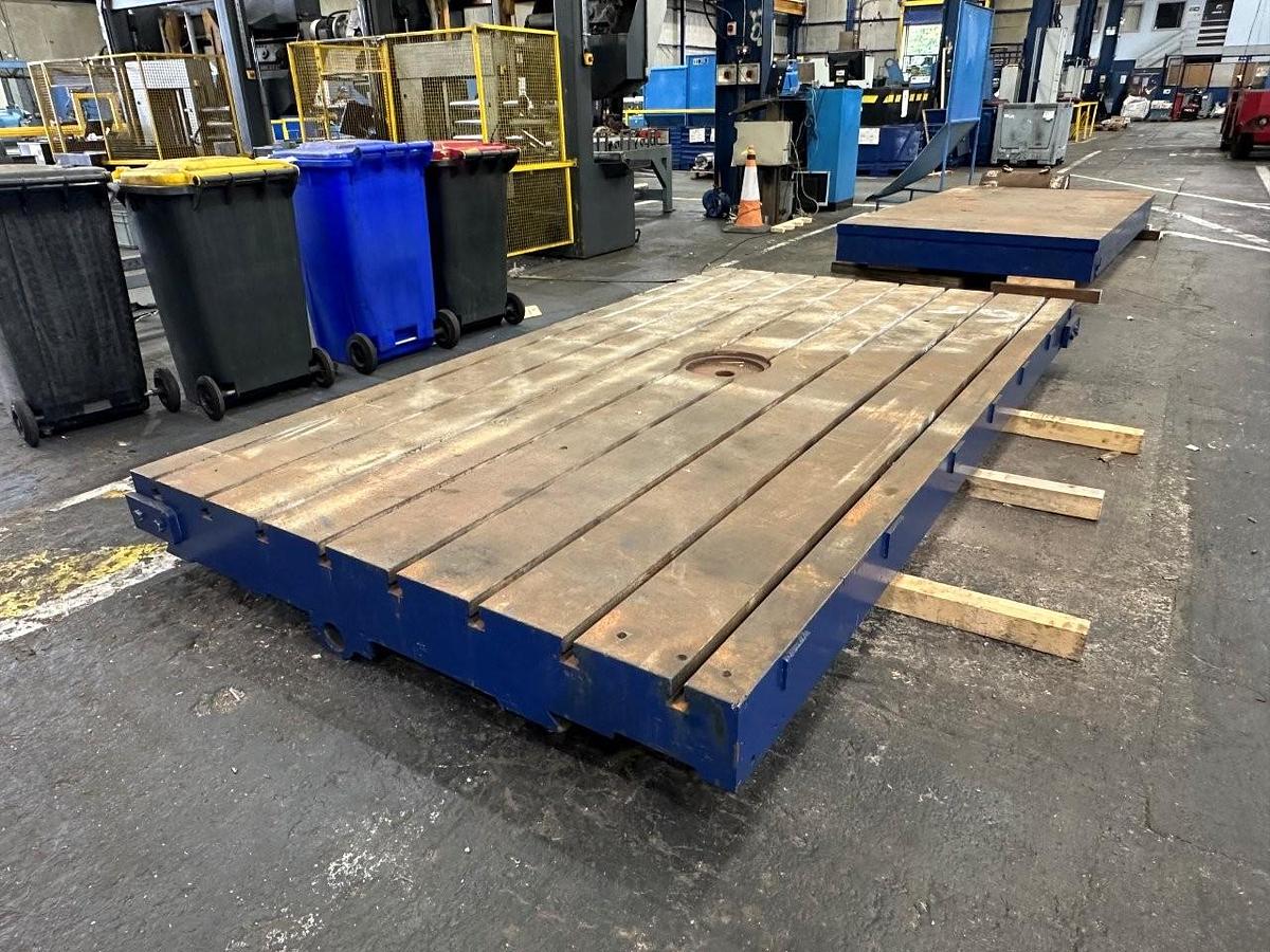 Used T Slotted Table 6ton 3350mm x 1830mm