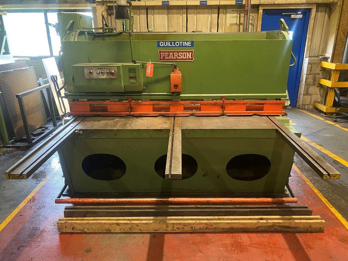 Used Pearson 2000mm x 8mm Hydraulic Guillotine