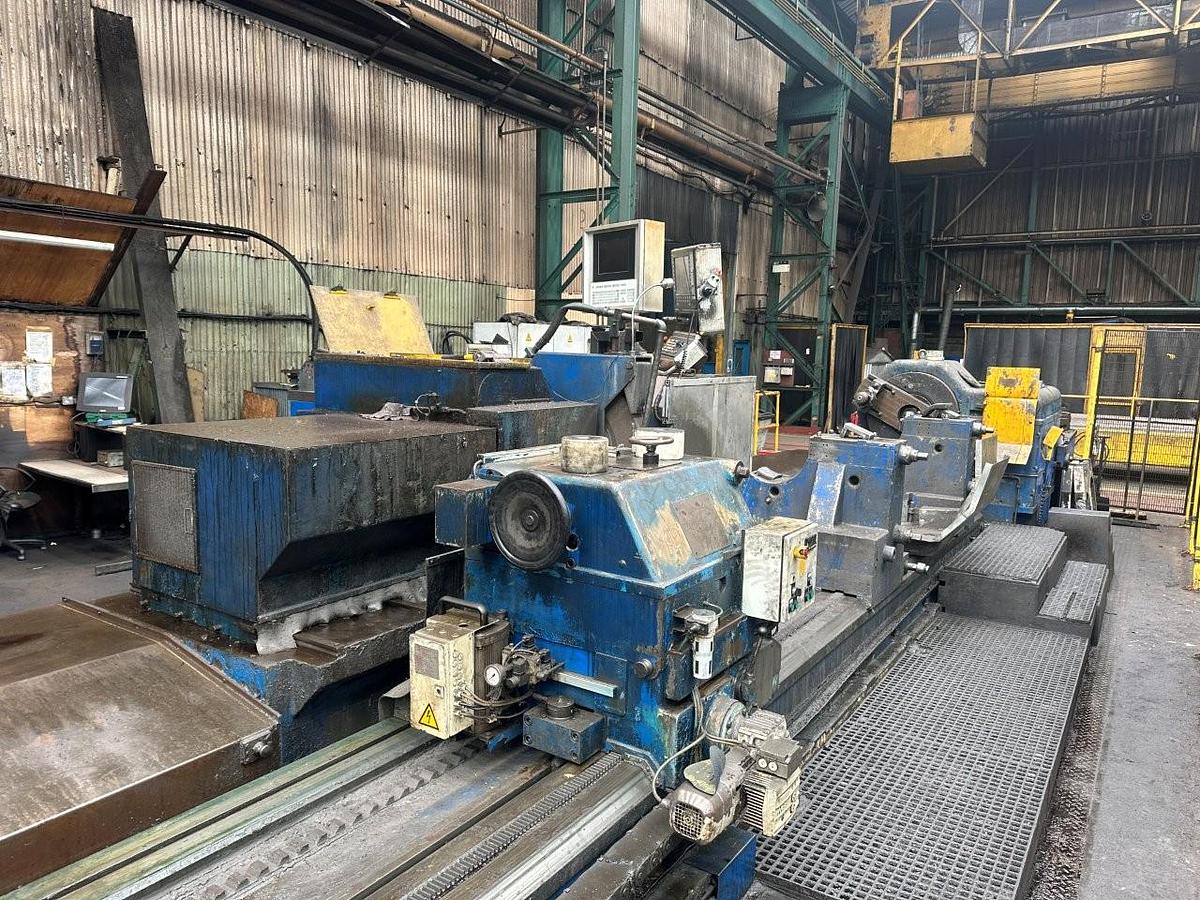 Used Herkules WS1100 x 7000 CNC roll grinder (re-manufactured by Metex - Year 2011)