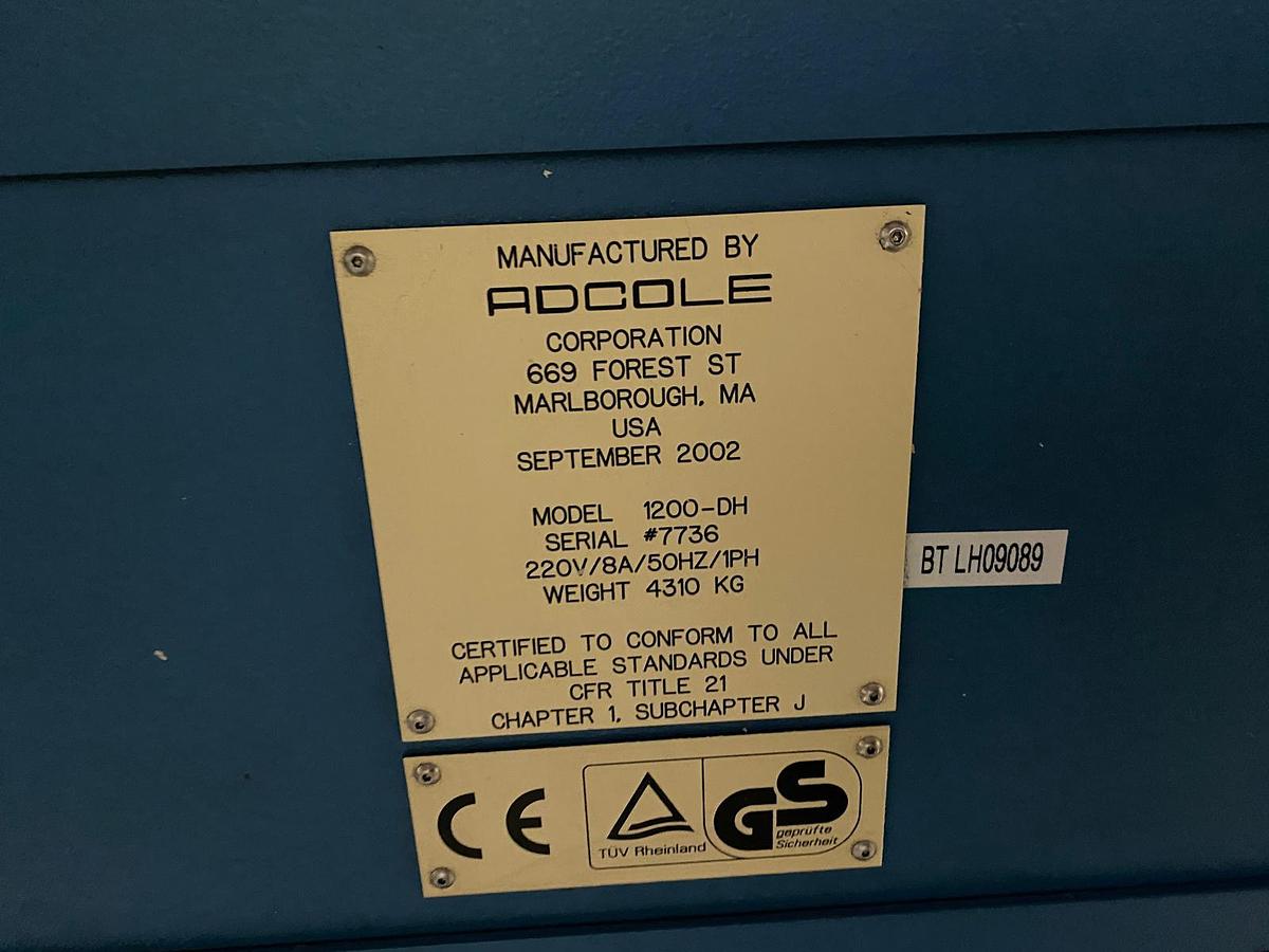 Used ADCOLE 1200 DH CAMSHAFT INSPECTION