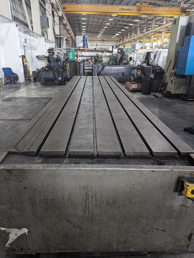 Used T Slotted Table 5000mm x 1000mm