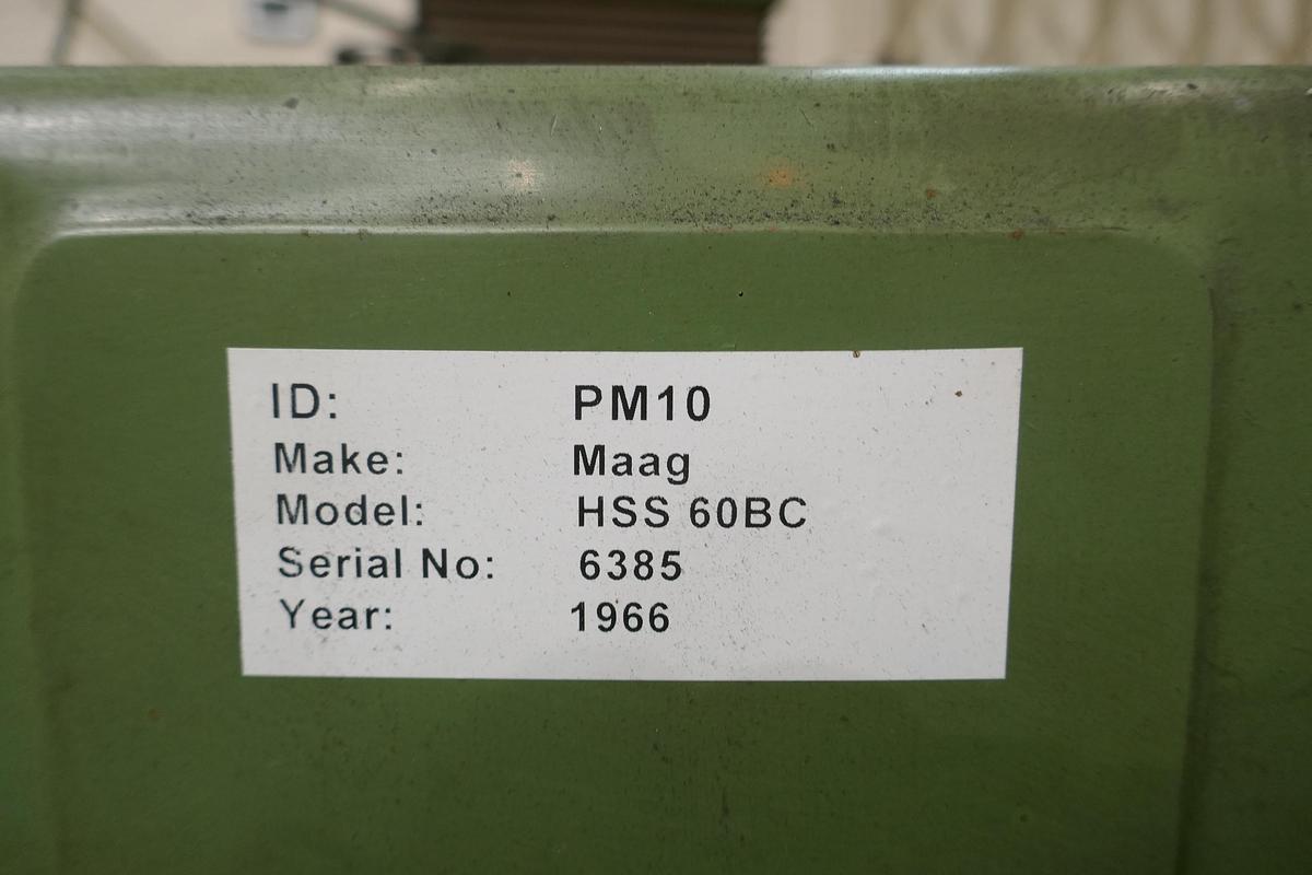 Used Maag HSS 60/80 BC Gear Grinder  