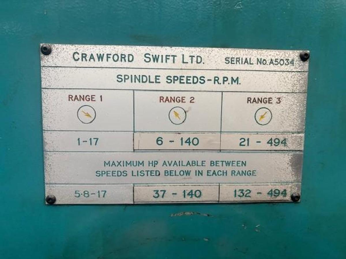 Used Crawford Swift L10 x 7500mm CNC Heavy-Duty Turning & Boring Lathe 