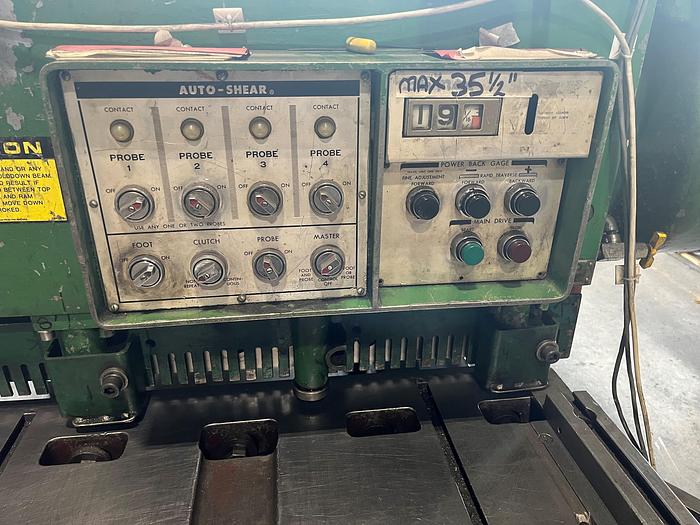 Used “ONLY” USED CINCINNATI MODEL 1812G MECHANICAL SHEAR