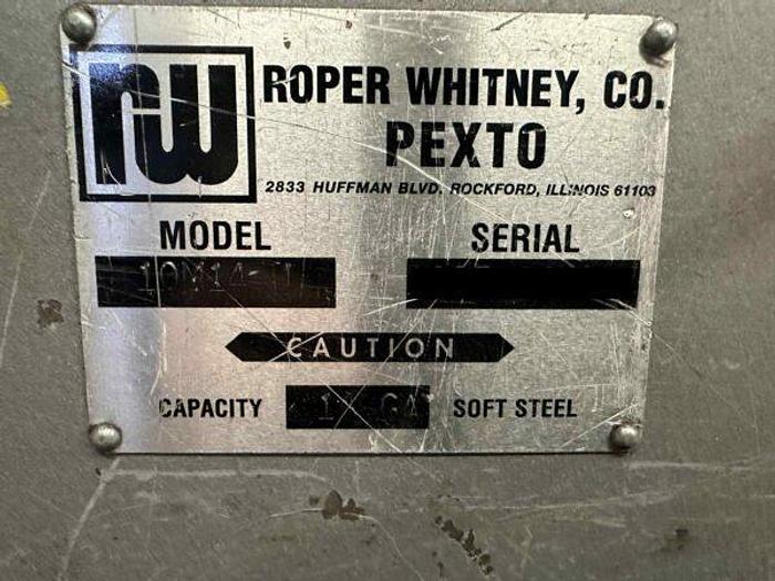 Used 14 Gauge x 10′ Roper Whitney 10M14 Shear, 2006