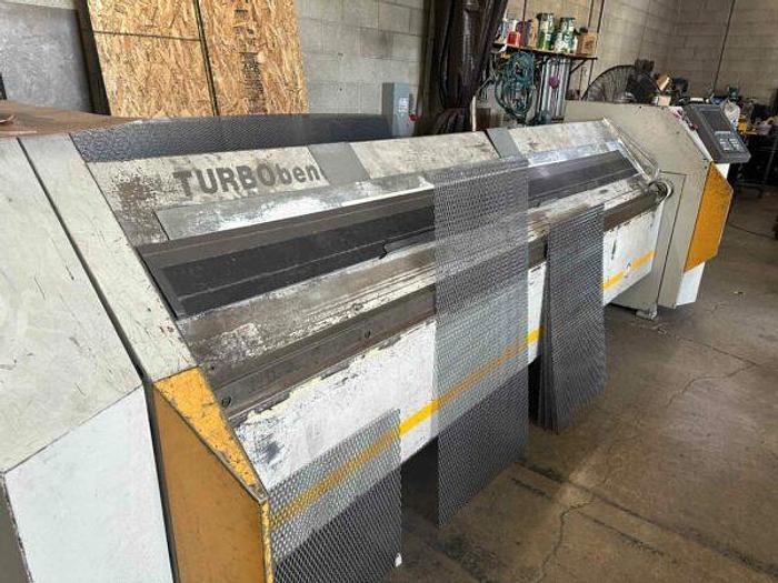 Used 16 Gauge x 10′ RAS Turbobend CNC Folding Machine, 2002