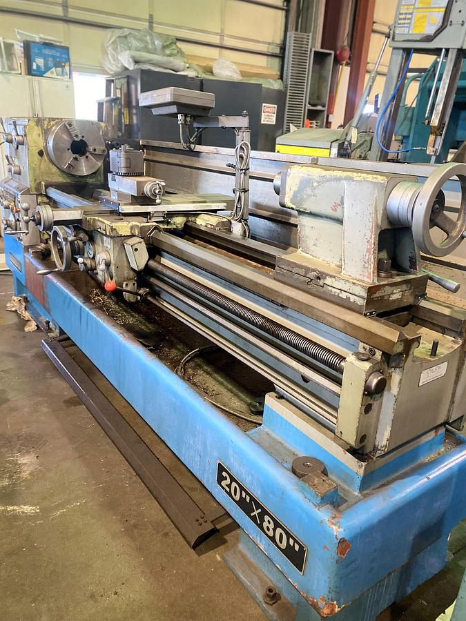 Used (1) "ONLY" USED RIDGEBACK MODEL 20X80 LATHE