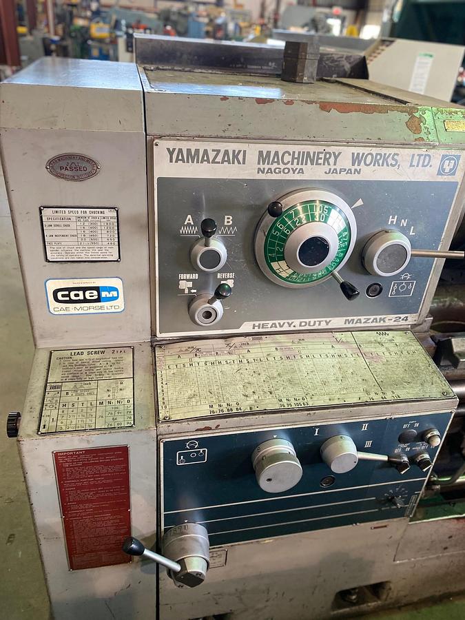 Used (1) "ONLY “USED” MAZAK MODEL 24 x 120 HEAVY-DUTY HIGH-SPEED PRECISION LATHE