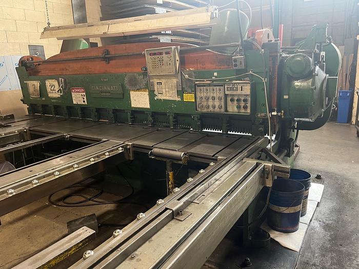 Used “ONLY” USED CINCINNATI MODEL 1812G MECHANICAL SHEAR