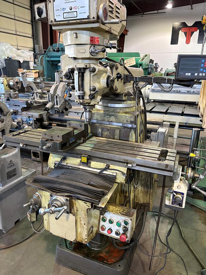 Used “ONLY” USED MODERN MODEL 857-II VERTICAL CNC MILLING MACHINE WITH FAGOR 8055 II PLUS 11”LCD CONTROL