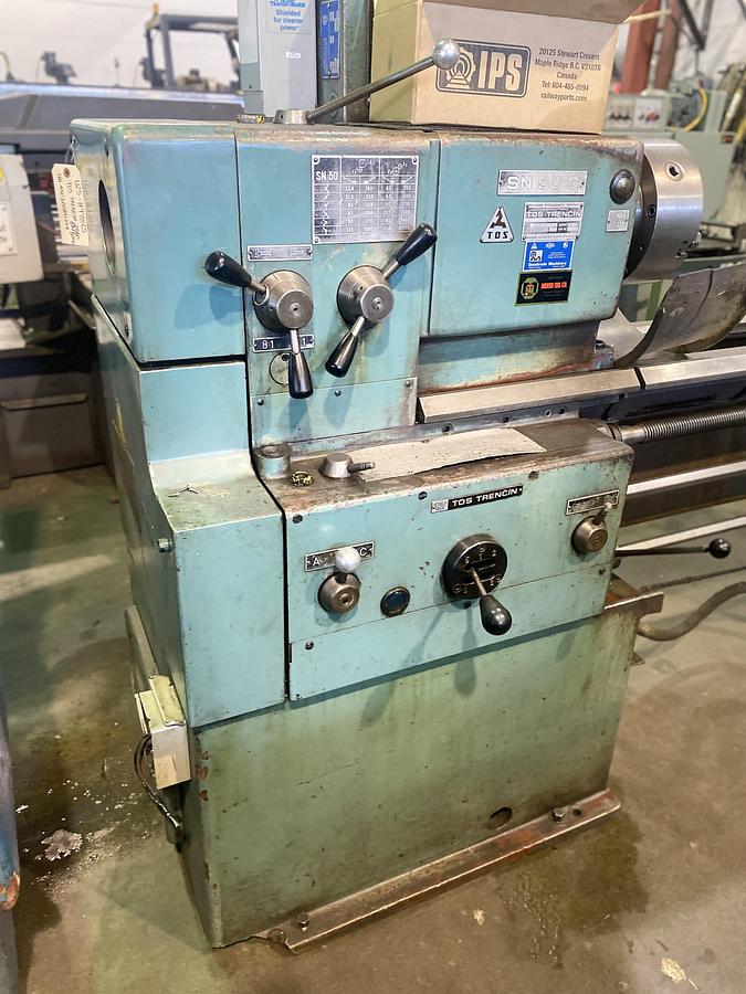 Used (1) "ONLY" USED TOS TRENCIN MODEL SN 50C MANUAL LATHE