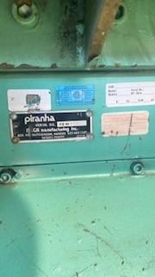 Used USED PIRANHA MODEL PII88 IRONWORKER 88 TON, 7" STROKE. 9" THROAT, 14" OPEN 600VOLT