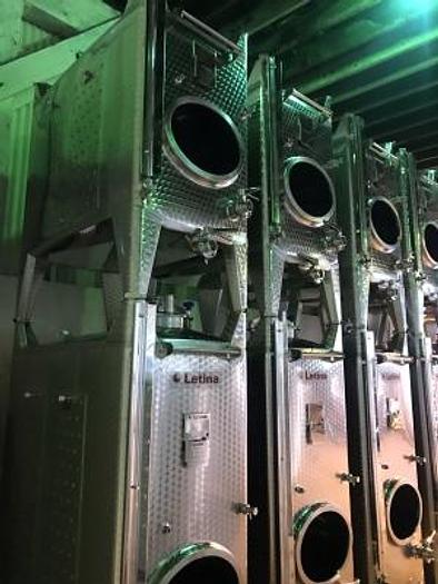 New Stock Letina 265 Gallon / 1000L Jacketed Square Storage Tote Tank