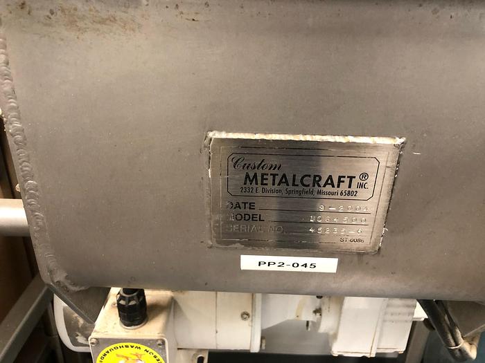 Used 3/4 CU. FT. CUSTOM METALCRAFT LAB RIBBON BLENDER – S/S (#9700)