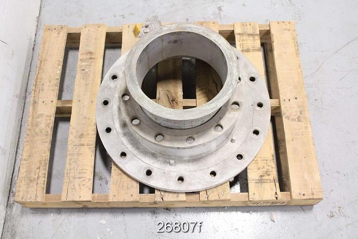 Used Bird Escher Wyss AXIGUARD 3 Axiguard Bird Escher Wyss Cs3 Thick Stock Pressure Screen Housing, 316 Stainless Steel.  Basket Has 0.006" Slots, 2.19% Open Area. #26807