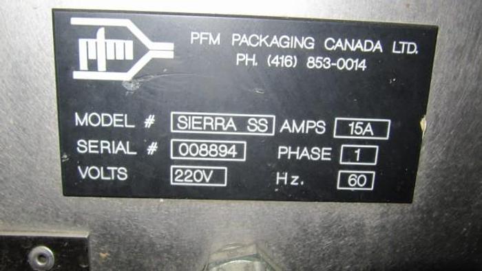 Used 1995 PFM SIERRA STAINLESS STEEL HORIZONTAL WRAPPER