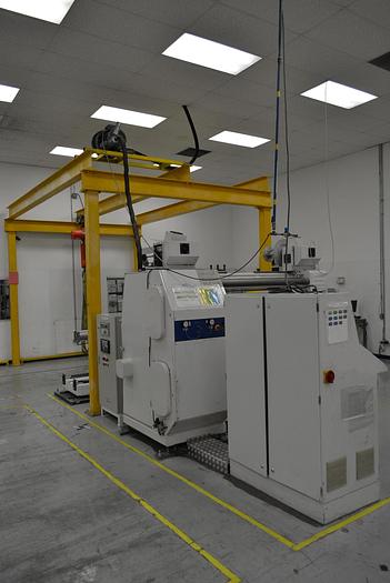 Used 62" ASHE DUPLEX CANTILEVERED SLITTER REWINDER