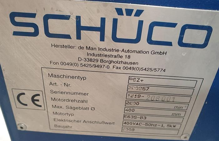 Gebraucht Glasleistensäge Schüco PGZ +