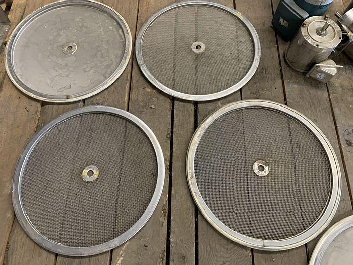 Used Screen, Sweco, 24", S/st, Screen Only, Center Hole (4) #S743365