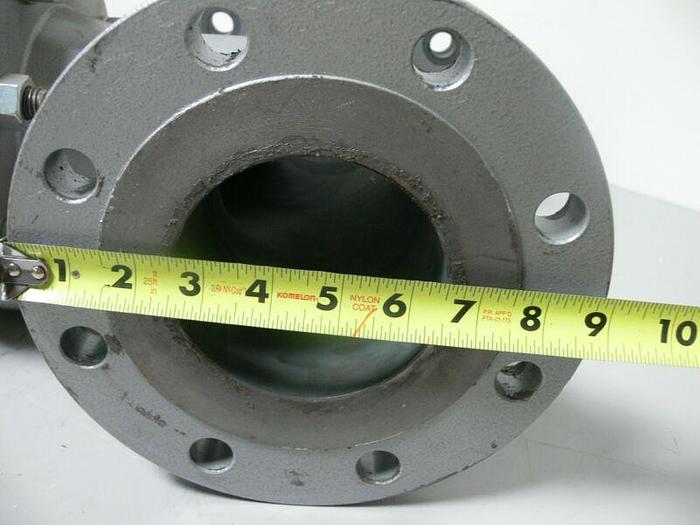 Used Flanged T Pipe + Flexible Fitting 4.5" Inside Diameter 9" Outside Diameter